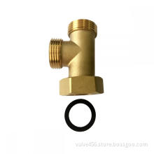 Brass 3 Way Fitting with Union for Floor Heating Brass Manifold System